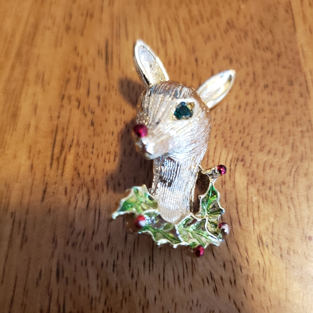 Gerry's Vintage Reindeer Brooch